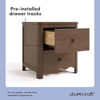 Amazon.com: Storkcraft Casablanca 2 Drawer Nightstand